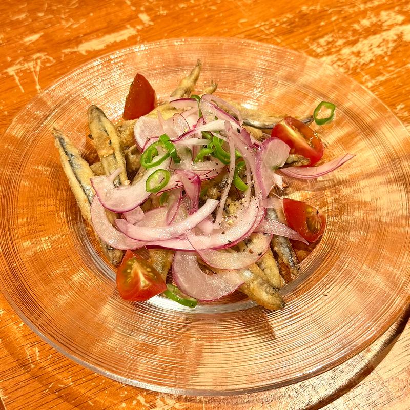 きびなご唐揚げ　セビーチェ風(和光 日本酒バル まいかけ)