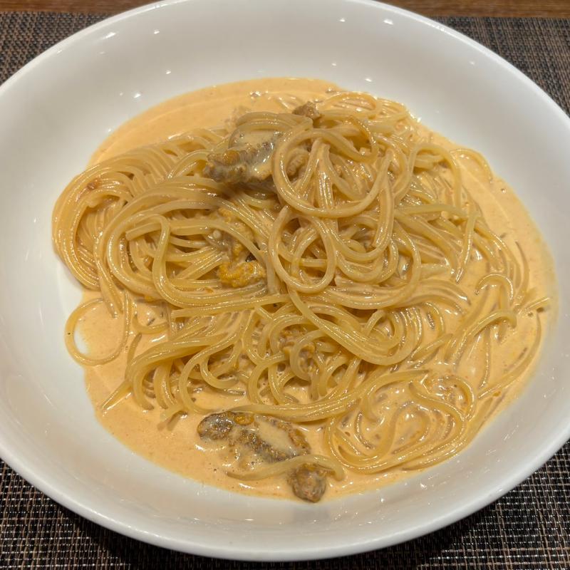 生ウニのクリームソーススパゲッティ（Aコース）(トラットリア・コッレ 人形町)
