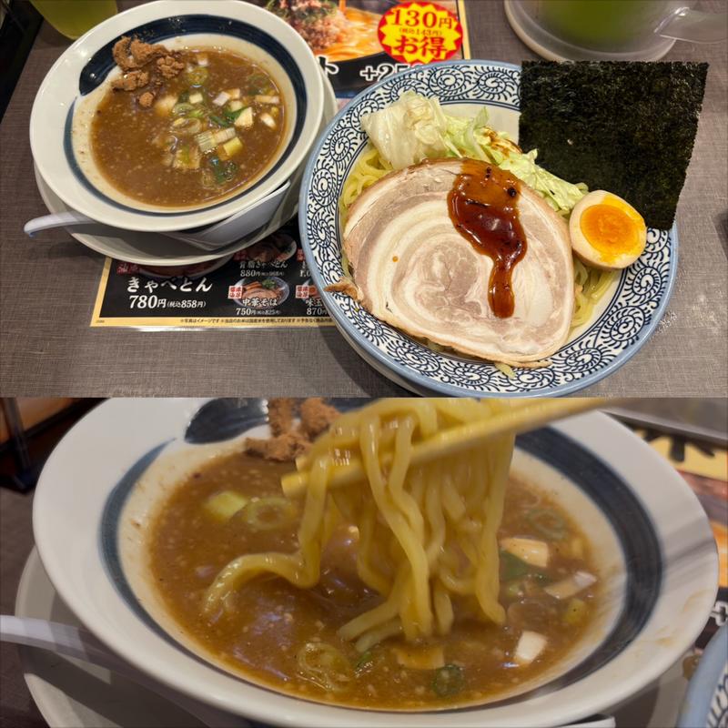 きゃべつけ麺(熟成醤油ラーメン きゃべとん 横浜青葉台店)