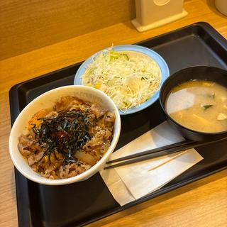 キムチ牛めしランチセット並盛