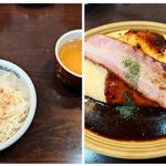 伝説のチキンオムライスLサイズ+ベーコン