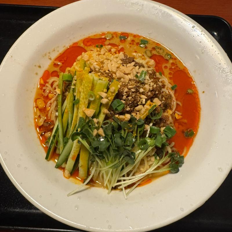 冷やし担々麺と半チャーハンセット(香福味坊)