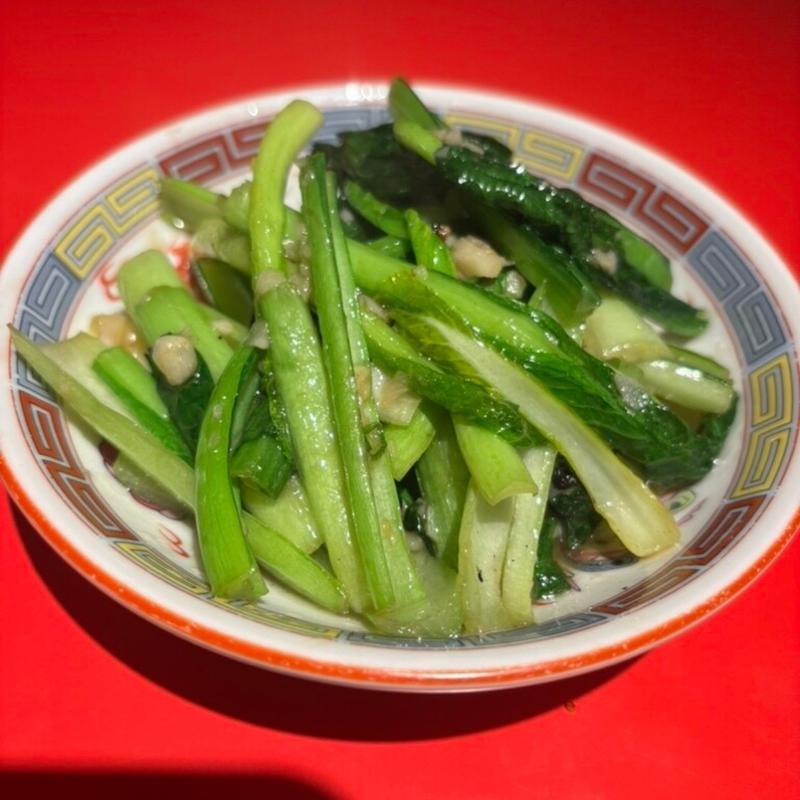 青菜のにんにく炒め(台湾餃子 楊喜)