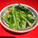 青菜のにんにく炒め
