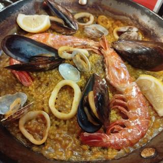 魚介のパエリア