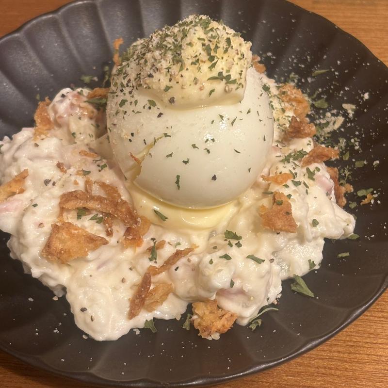 半熟玉子のポテトサラダ(串かつ でんがな 新宿西口ハルク店 )