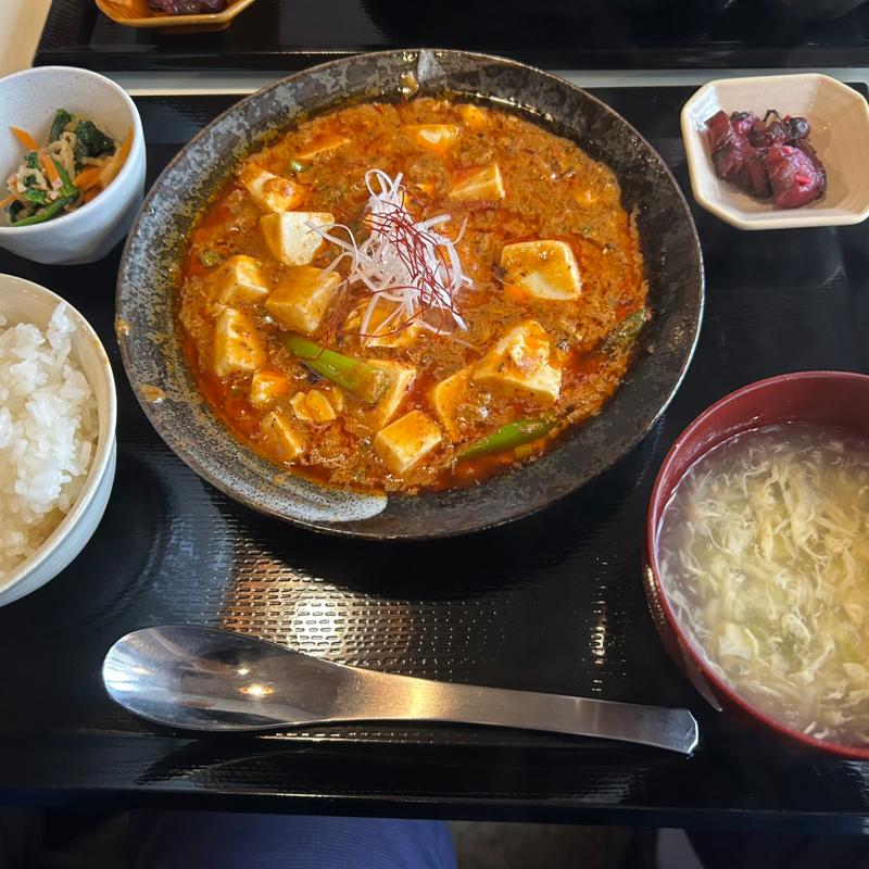 麻婆豆腐定食1辛(麻婆豆腐専門店 辛ぁ〜ず (color’s) 草津店)