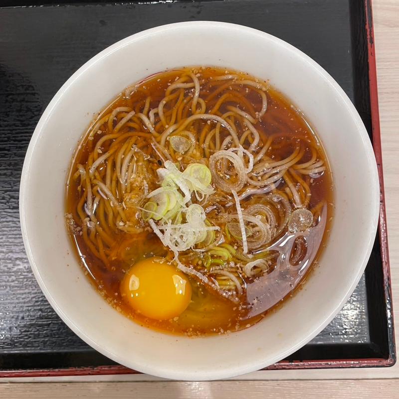 月見そば(小諸そば 新越谷駅店)