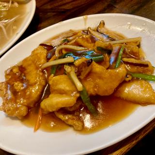 豚肉の甘酢あんかけ