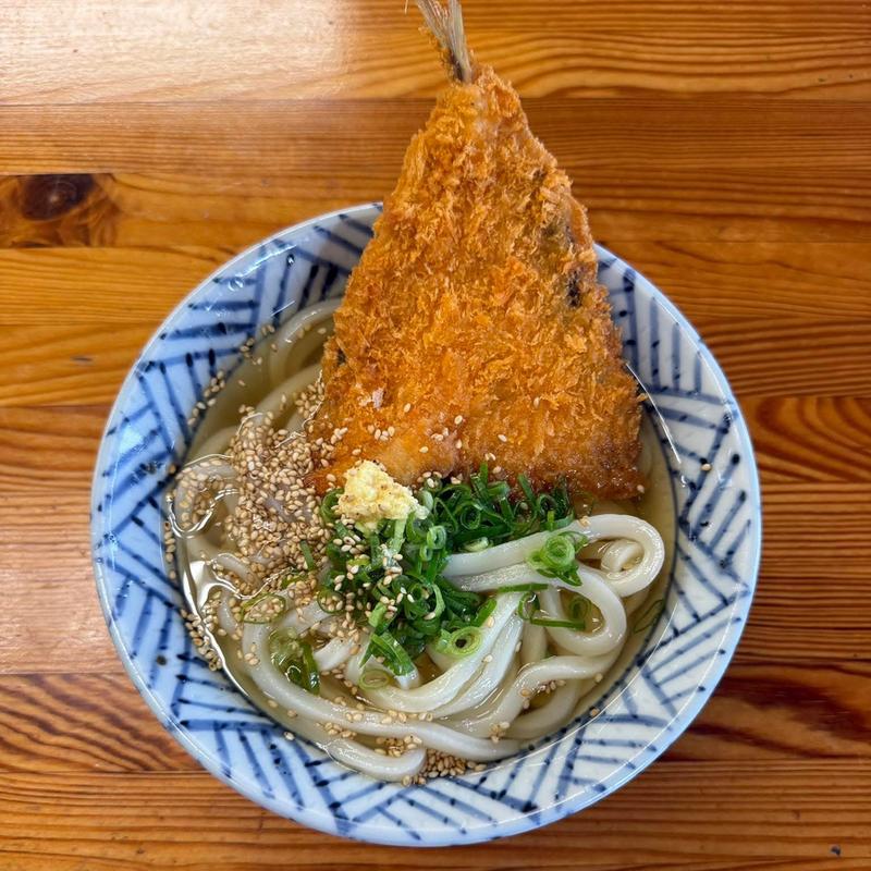 小天 アジフライ(さか枝うどん 本店)