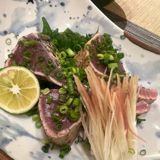 カツオの塩タタキ(つづみ )