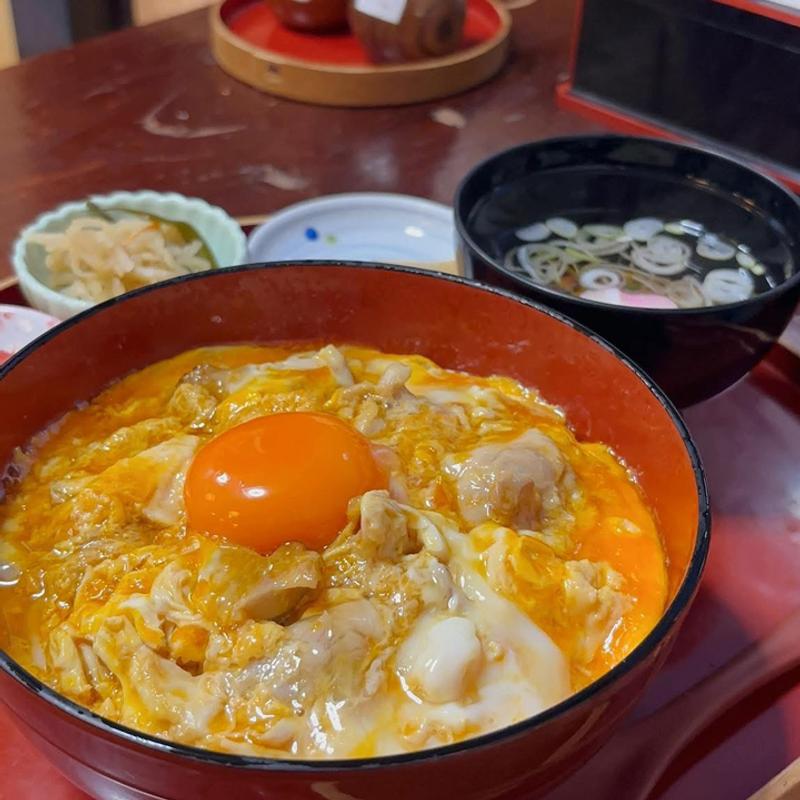 比内地鶏と名古屋コーチンの至高の親子丼(お食事処 桜の里)