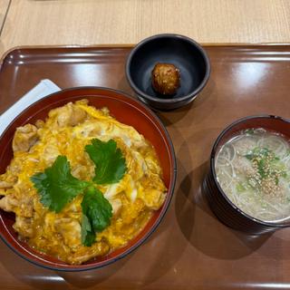 名古屋コーチン親子丼　鶏そばセット