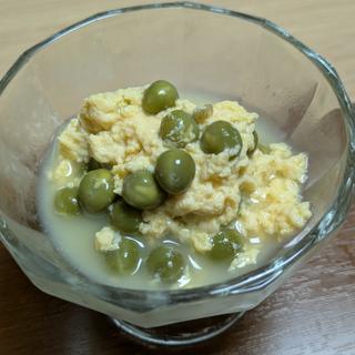 えんどう豆の玉子とじ