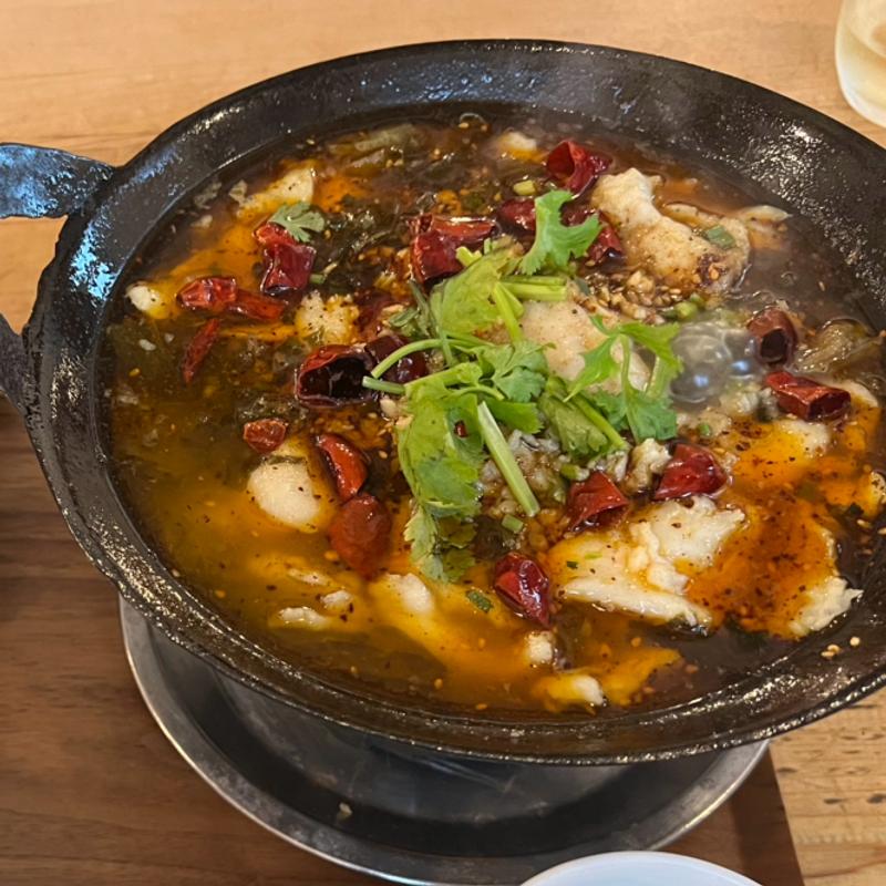 白身魚と発酵高菜のうま煮(湖南菜 香辣里)