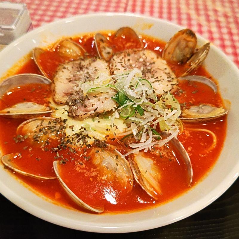 あさりアクアパッツァらーめん＋黒トリュフチキン(Lunaの世界)