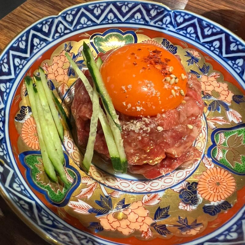 超新鮮 勝手に炙りユッケ(弘苑 HIROEN)