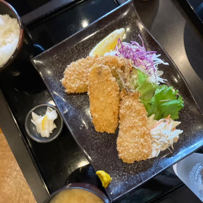 あじふらい定食(和食 まるぶん)