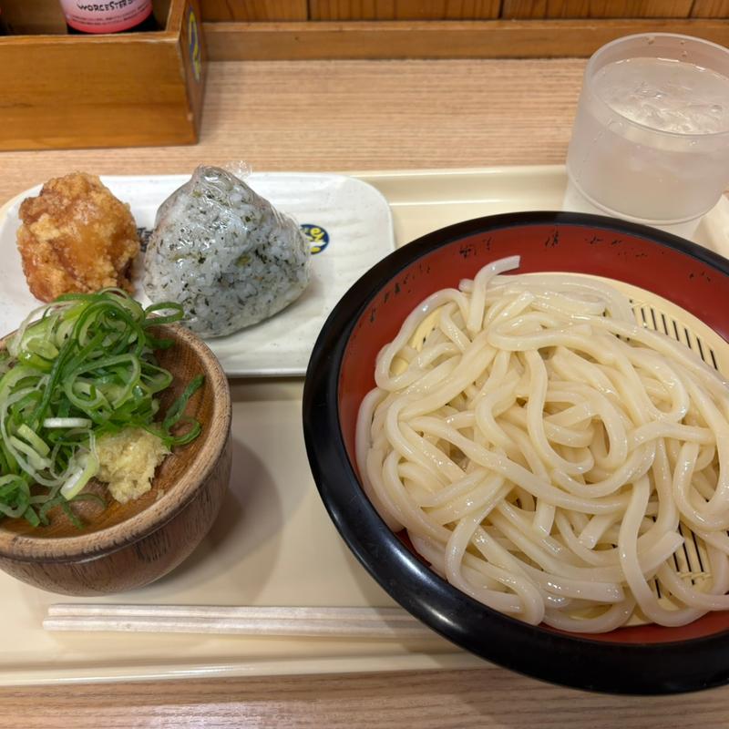 ざるうどん(つるまる饂飩 四ツ橋店)