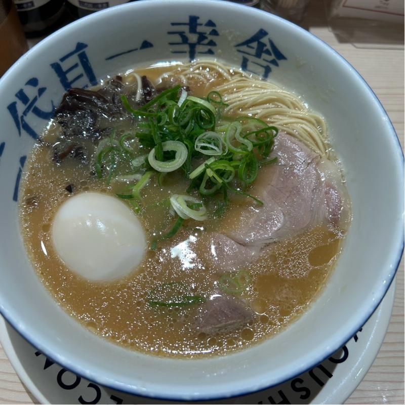 味玉豚骨ラーメン(博多一幸舎 岡山駅店 )