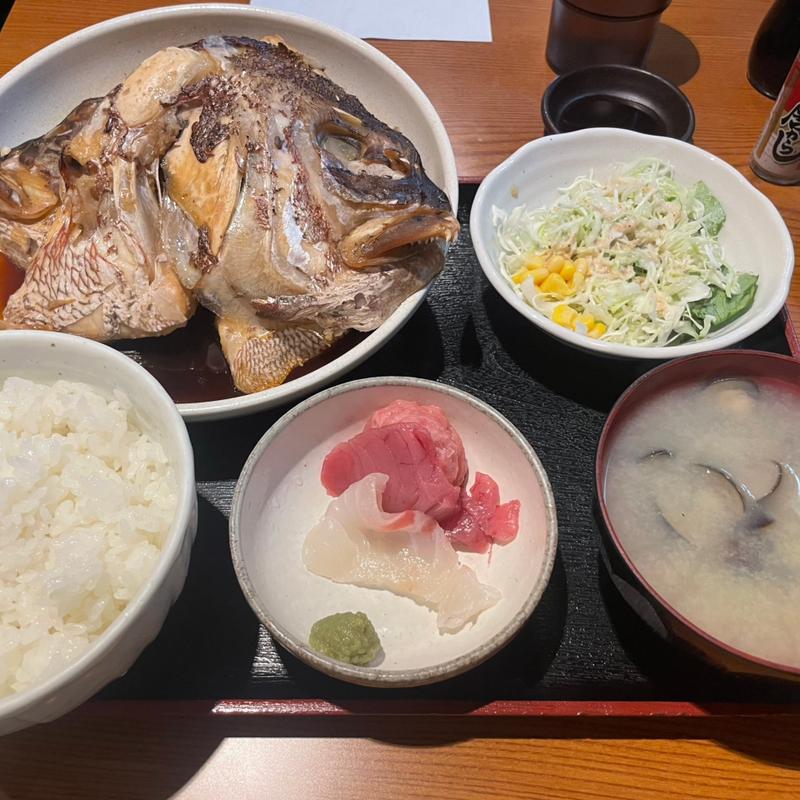 鯛のアラ焼き・小刺身(秋葉原漁港 快海 （あきはばらぎょこう かいかい）)