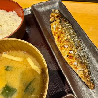 さば文化干し定食