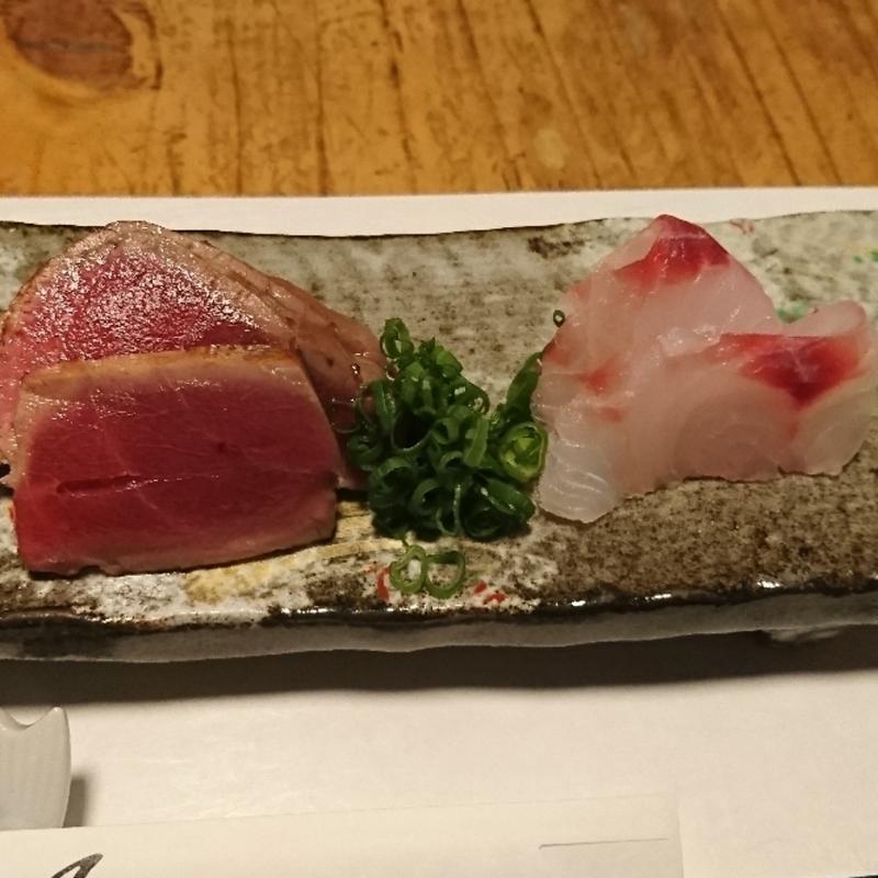 お造り二種(酒肴 新屋敷)