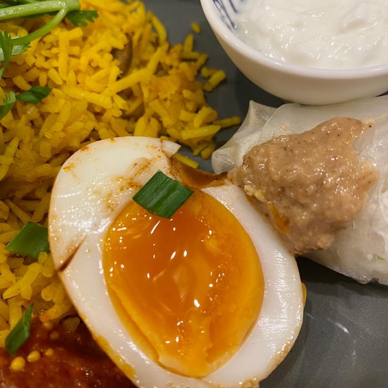 玉子のアチャール(カレーアパート ニュートキワ(咖喱公寓 新常盤))