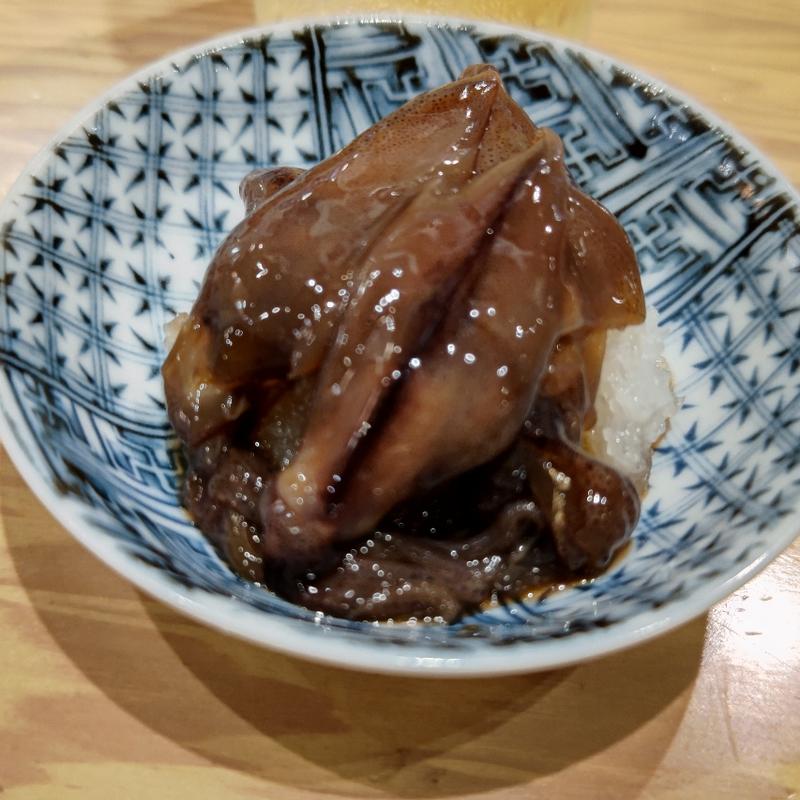 ほたるいか沖漬け( 海鮮レアカツ 手巻きずし KITSUNE(狐))