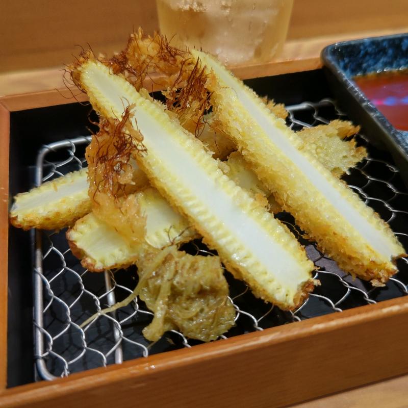 ヤングコーンフライ( 海鮮レアカツ 手巻きずし KITSUNE(狐))