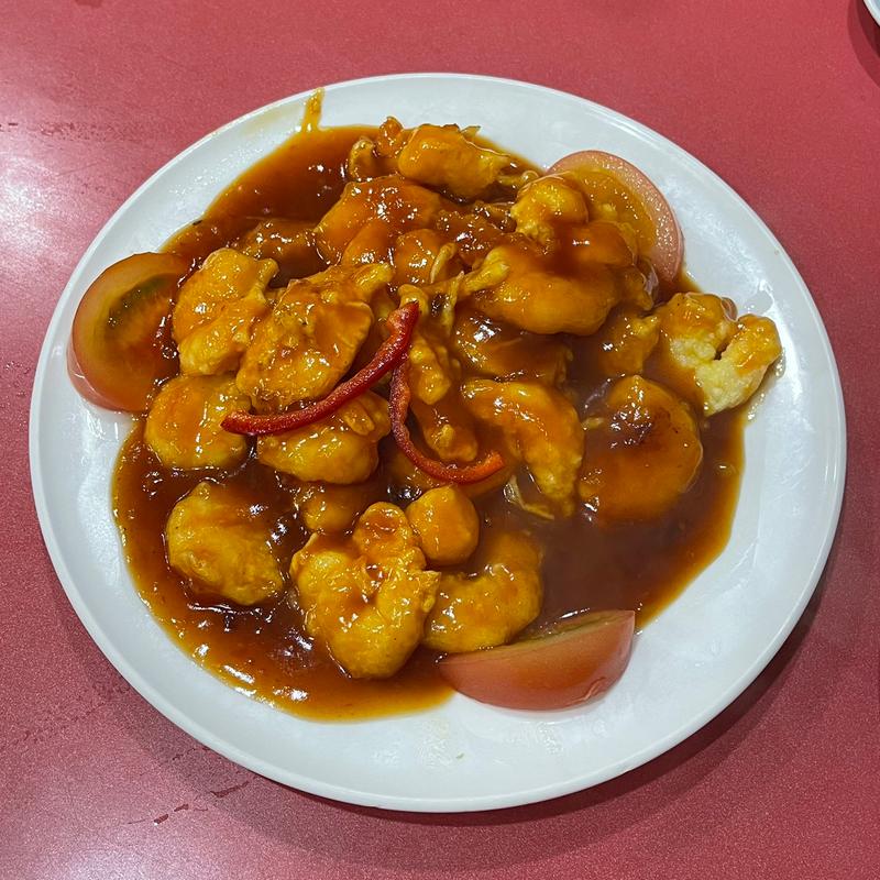 チリソース煮(エビ)(北京飯店 野田阪神店)