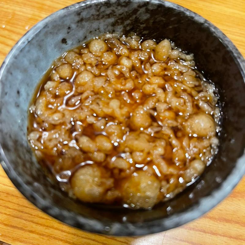 天かす冷やし汁(武州うどんあかね&みどりダイニング)