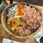 とろサーモンとしらすの炙りマヨごはん