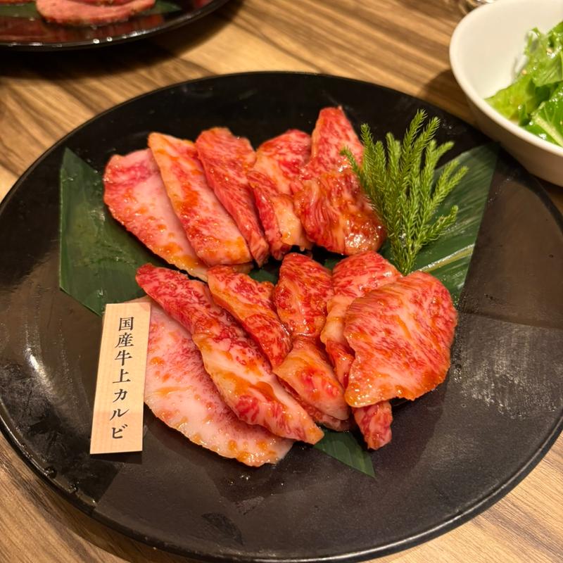 国産牛上カルビ(特選和牛大将軍 大宮東口店)