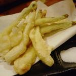 島らっきょうの天ぷら