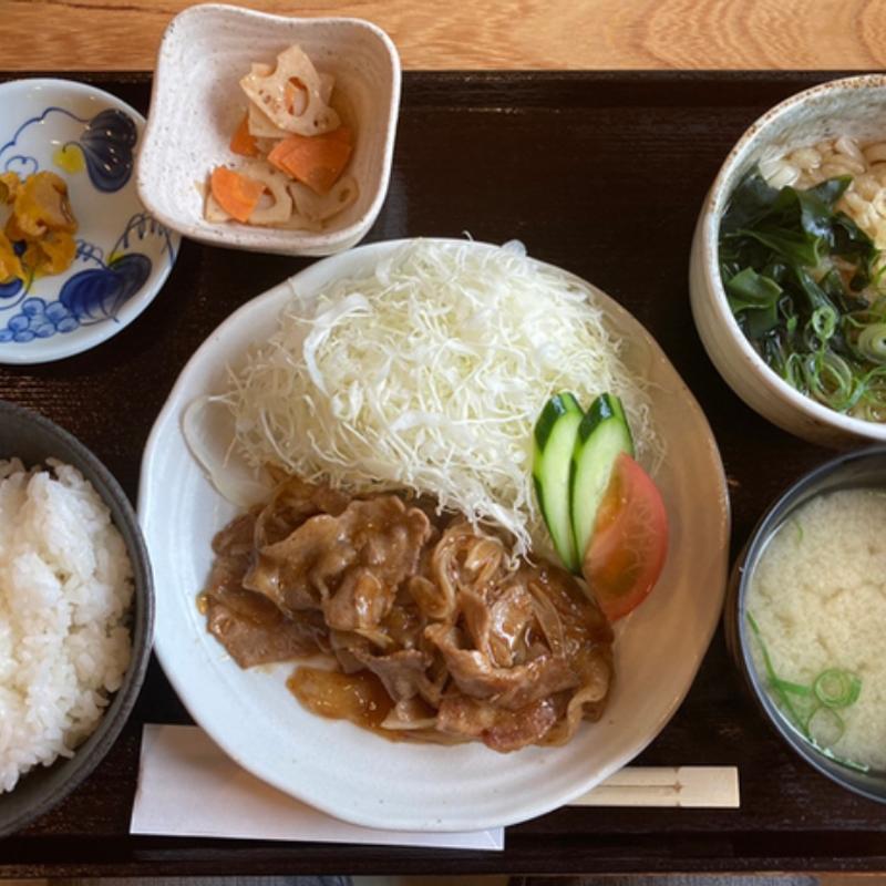 生姜焼き定食(星多るの里とヤマタカ食堂)