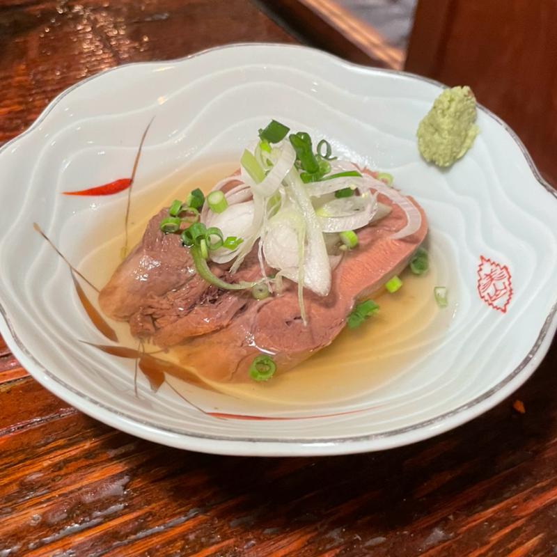 超ほろほろ茹で牛タン(炭火焼きと創作酒肴 粋 田町店)