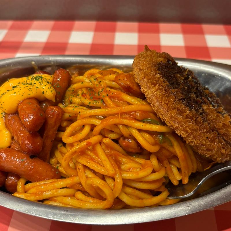 ナポリタンヤンニョムチーズソーセージ(スパゲッティーのパンチョ 西武新宿駅前店)