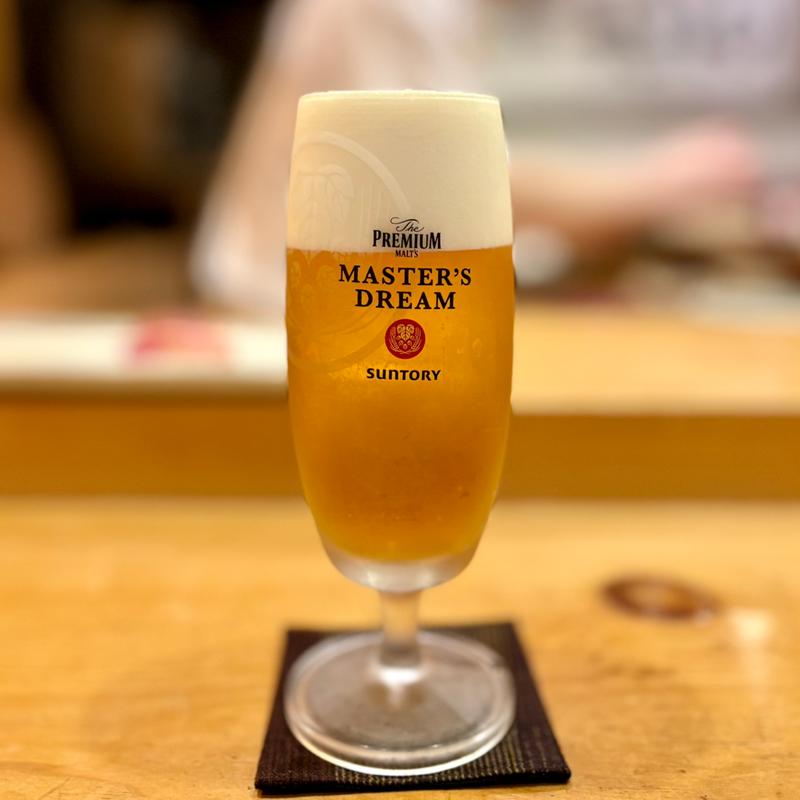 生ビール(鮨 いっ誠)