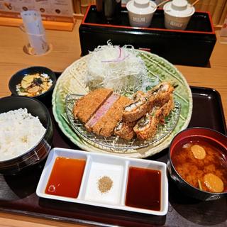 牛サーロインカツと鰻カツ膳(牛カツ京都勝牛 コレットマーレみなとみらい店)