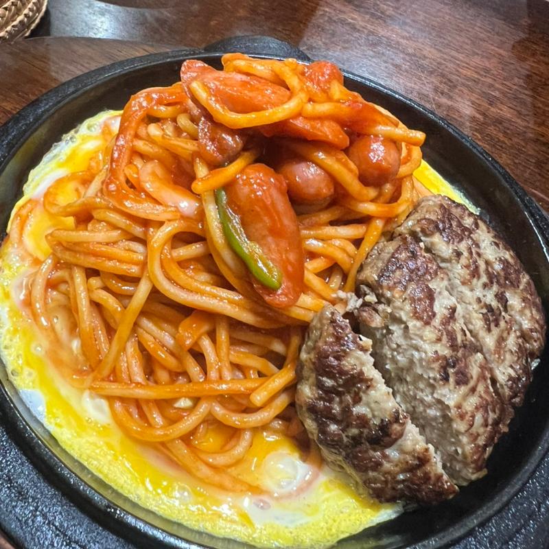 イタリアンスパゲティー ハンバーグトッピング(ニューパロマ )