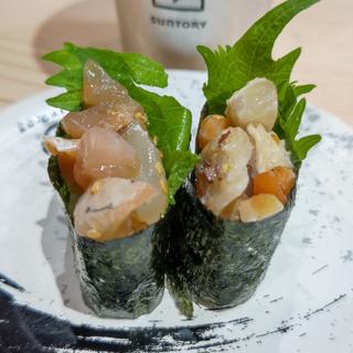 漬け胡麻海鮮軍艦(回転寿司みさき イオンフードスタイル港南台店)