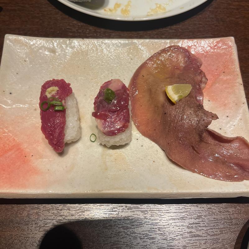 肉寿司3種盛り合わせ(忍家 若葉店)