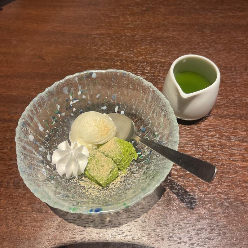 北海道マスカルポーネアイスの抹茶アフォガード(忍家 若葉店)