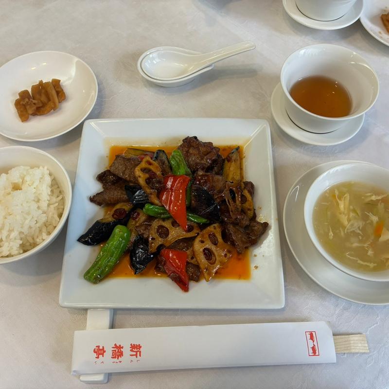 今日の定食(中国新橋亭 新館)