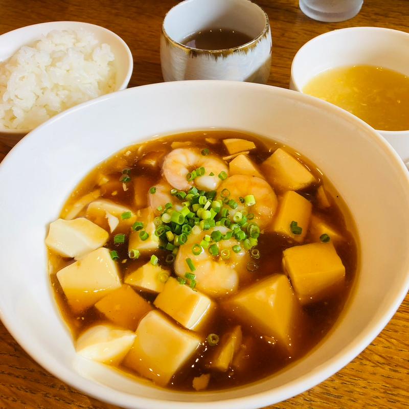 海老と豆腐のオイスター煮込み(家常菜 博朱)