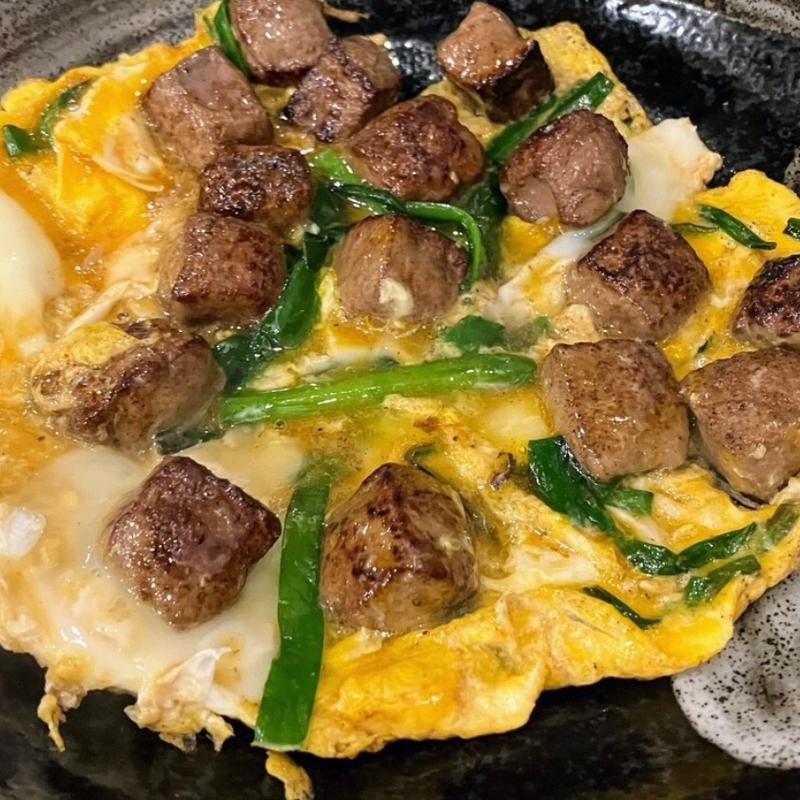 和牛レバニラとじ(長浜ラーメン はじめ 2号店)