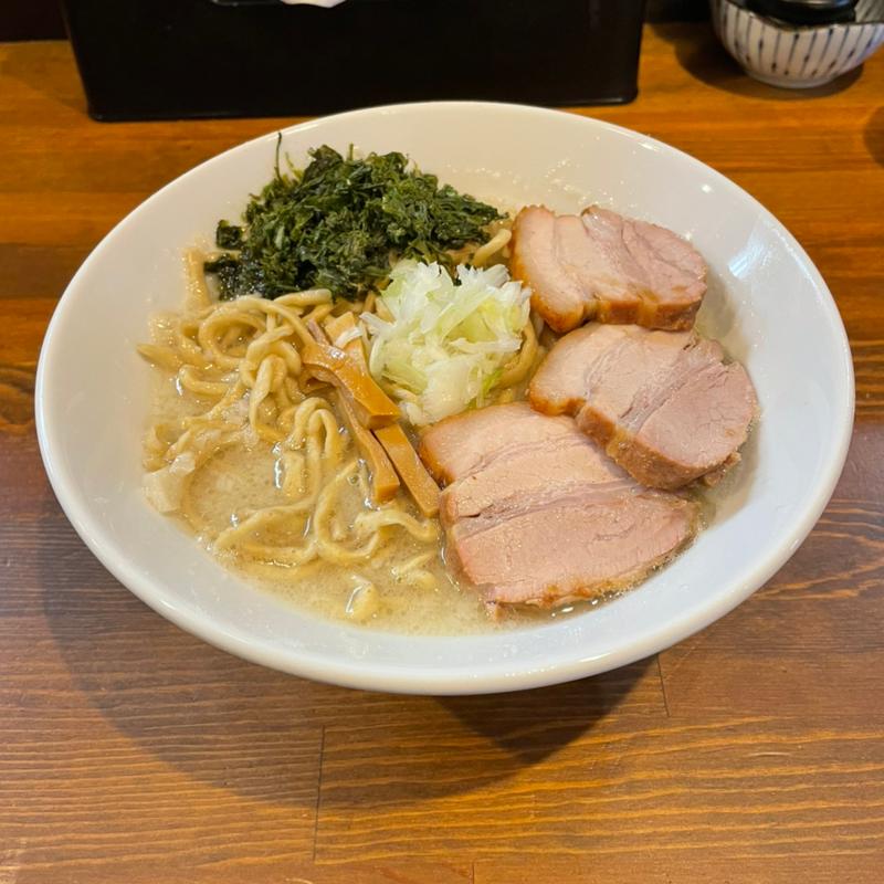 特製丸鶏と帆立の朝ラー麺(自家製麺ラカン)