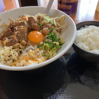 カルビまぜそば　追い飯(食い処こなや )
