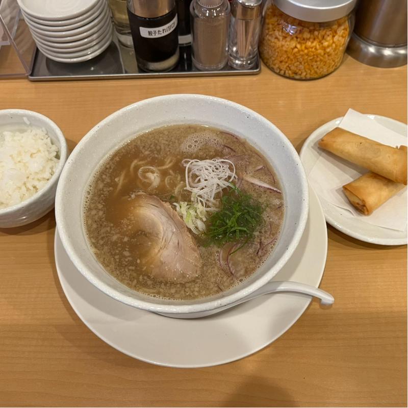 黒麺+ランチセット(麺屋上々)